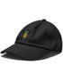 Pineapple Dad Embroidered Curve Bill Baseball Cap - BLACK
